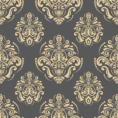 Wall Mural - Damask Seamless Vector Pattern