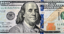 Close Up Of New One Hundred Dollar Bill