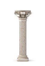 Classic Greek Pillar. 3d Rendering.