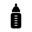 Baby milk bottle flat icon for apps and websites
