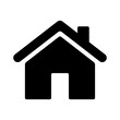 Web home flat icon for apps and websites