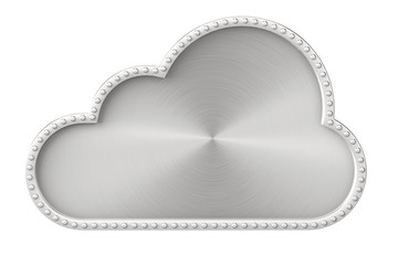 Aufkleber - Internet Concept. Steel Cloud