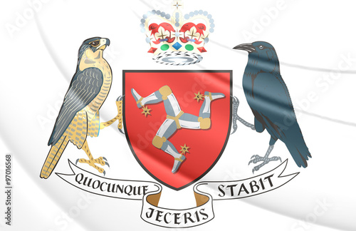 Isle of Man Coat of Arms - Buy this stock illustration and explore