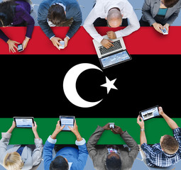 Poster - libya national flag government freedom liberty concept
