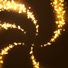 Wall Mural - Five falling Christmas stars background