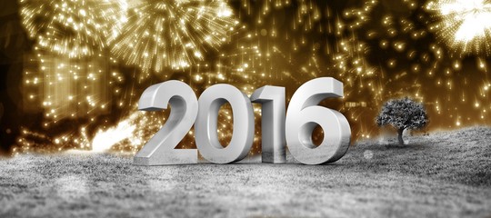 Poster - Composite image of 2016 graphic