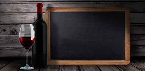 Wall Mural - Composite image of red wine