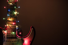 Electric Guitar Wrapped By Garland