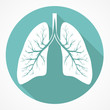 Human Lung flat icon