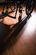 © xixinxing - Wheelchair on a wooden floor
