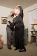 Senior couple dancing