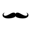 Facial hair mustache (moustache) flat icon for apps and websites