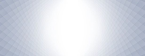 Poster - Abstract halftone perspective banner, background design