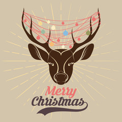 Sticker - Merry Christmas Reindeer