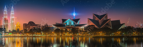 Zdjęcie XXL Kuala Lumpur Night Sceneria, Pałac Kultury