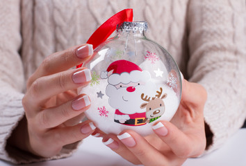 Fotomurales - Beautiful Christmas glass ball.
