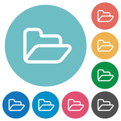 Sticker - Flat folder icons