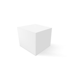 Canvas Print - cube with shadow illustration for your design