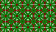 Christmas Kaleidoscope Seamless Loop Display Fast-changing Patterns Of Red, Green And White.