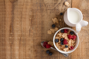 Poster - Granola or muesli and fresh berries