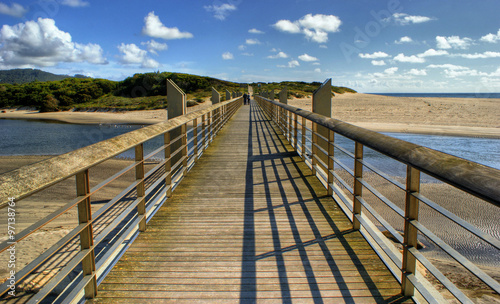 Obraz w ramie Pawn bridge in Vila Praia de Ancora, Portugal