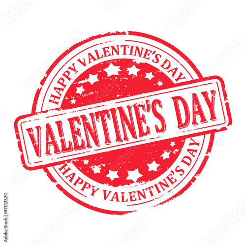Download Scratched red round seal with the inscription - Happy ...