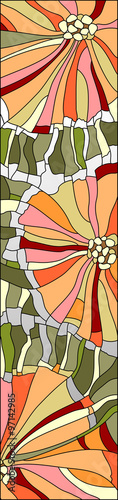 Naklejka na szybę STAINED GLASS PATTERN