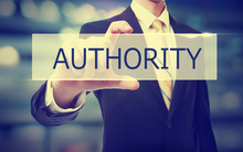 Business Man Holding Authority Concept