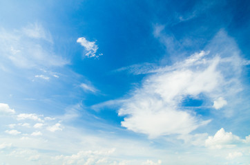 Wall Mural - the blue sky with clouds, background