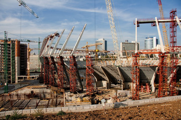 Construction of the stadium