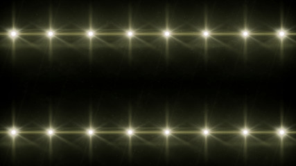 Wall Mural - double Stars lens flares pattern yellow