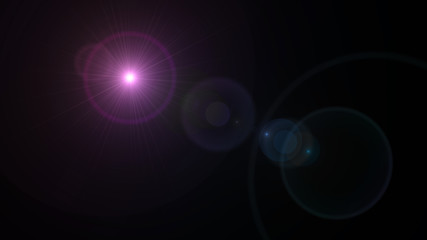 Wall Mural - spotlight round circle lens flare pink