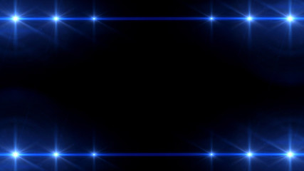 Wall Mural - spotlight array effect blue color