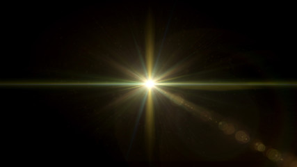 Wall Mural - twinkle glow star lens flare center