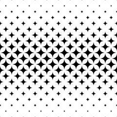 Canvas Print - Seamless curved star pattern design vector