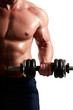 © Starway - muscular athlete demonstrates muscles