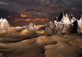Wall Mural - alien planet - fantasy landscape