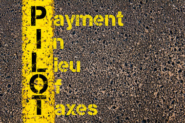 Wall Mural - Accounting Business Acronym PILOT Payment In Lieu Of Taxes