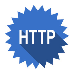 Poster - http blue flat icon