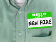 New Hire Nametag Sticker Green Shirt Rookie Employee Fresh Talen