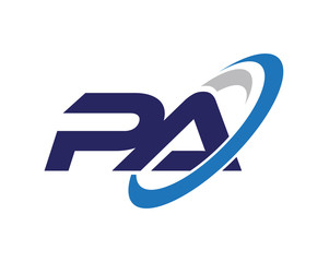 PA Swoosh Letter Auto Logo