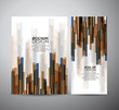 © VB8989 - Brochure business design colorful rectangle shapes template or roll up. Vector Illustration