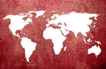  world map vintage artwork
