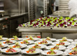 Appetizer Prep in Commercial Kitchen