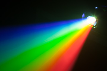 rgb spectrum light of projector