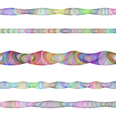 Poster - Color page text divider line set
