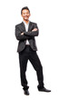 © asierromero - portrait of a young asian business man crossing his arms