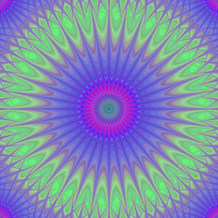 Poster - Abstract oriental star fractal design