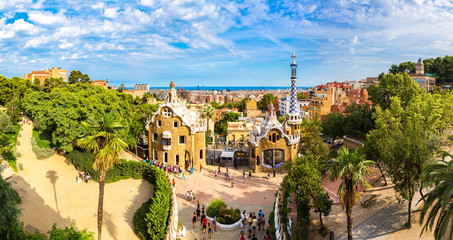 Park Guell in Barcelona, Spain