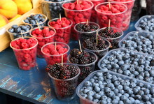 Various Berries In The Southern Market